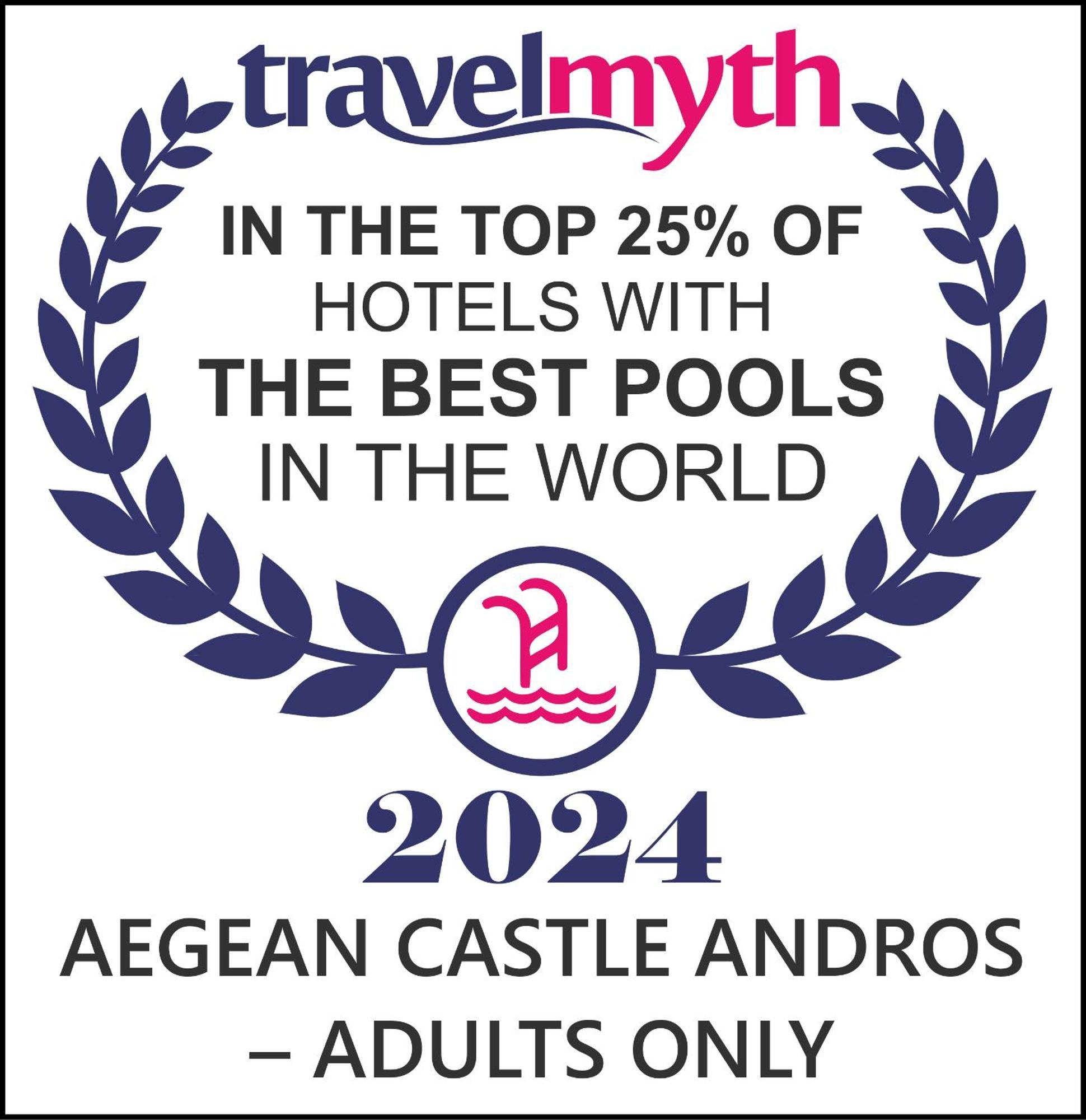 Aegean Castle Andros - Adults Only Aparthotel Agia Eleousa Екстериор снимка