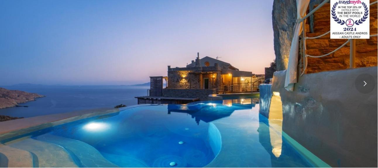 Aegean Castle Andros - Adults Only Aparthotel Agia Eleousa Екстериор снимка