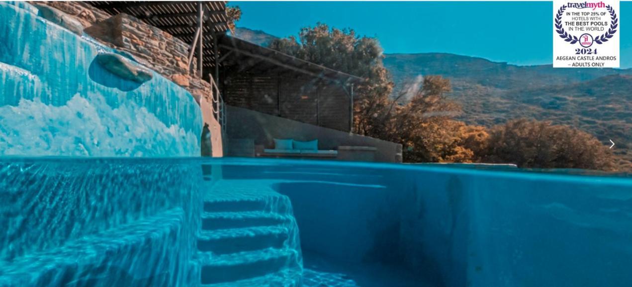 Aegean Castle Andros - Adults Only Aparthotel Agia Eleousa Екстериор снимка